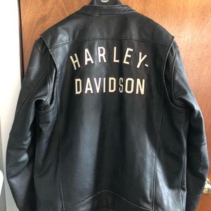 Heavy Duty Harley Davidson Leather Jacket 2XL mens